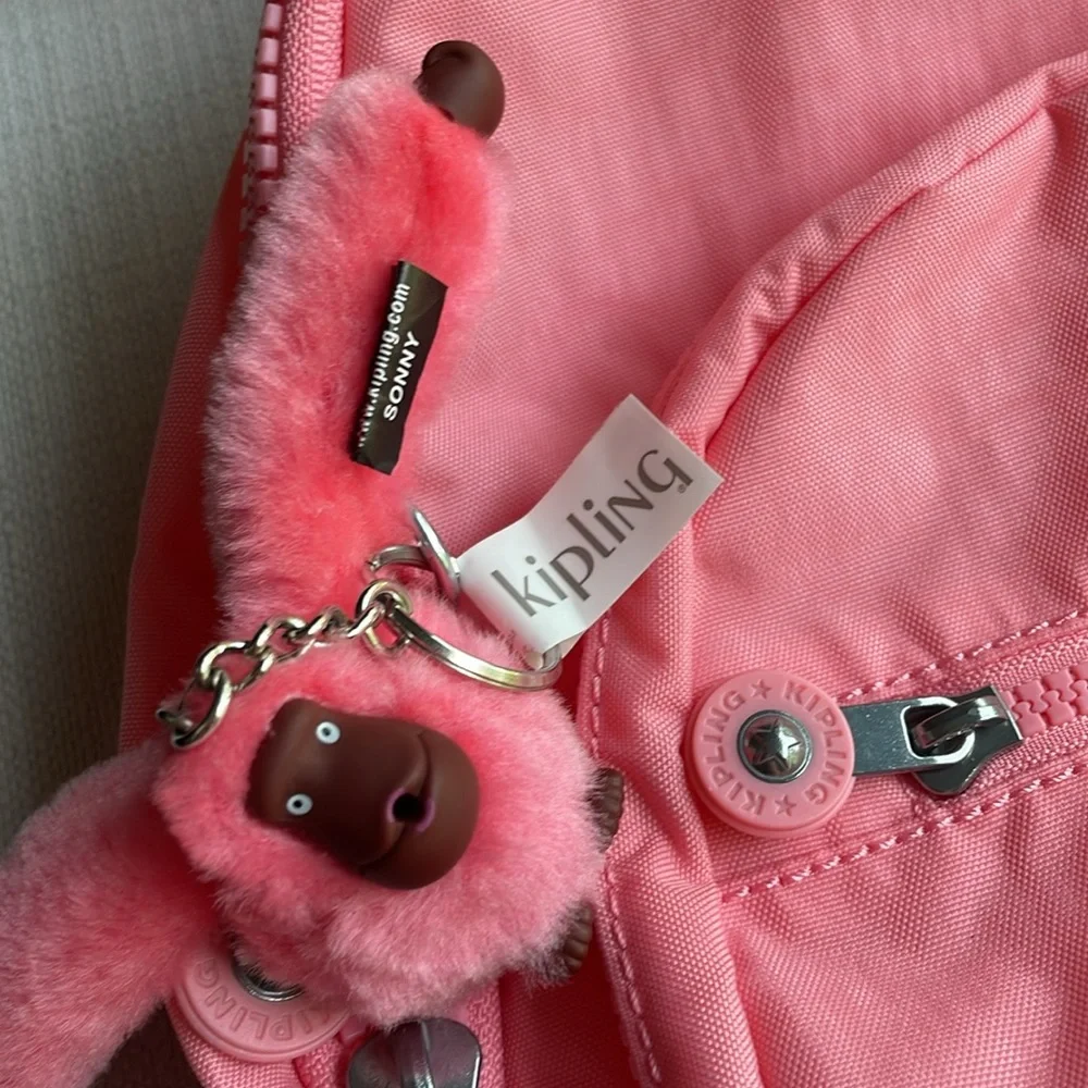 NWT Kipling Seoul Large Laptop Backpack - Enjoyable Blush Pink